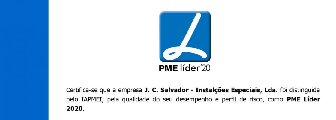 JC Salvador volta a ser distinguida como PME Líder