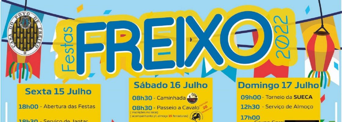 Festas de Verão no Freixo | 15, 16 e 17 de julho